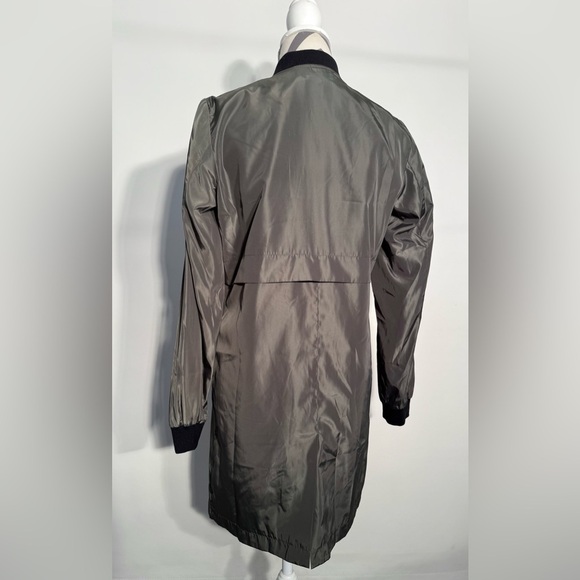 Y2K Bebe $98 Long Bomber Utility Jacket - Military / Olive Green - XS (0-2) - Picture 6 of 8